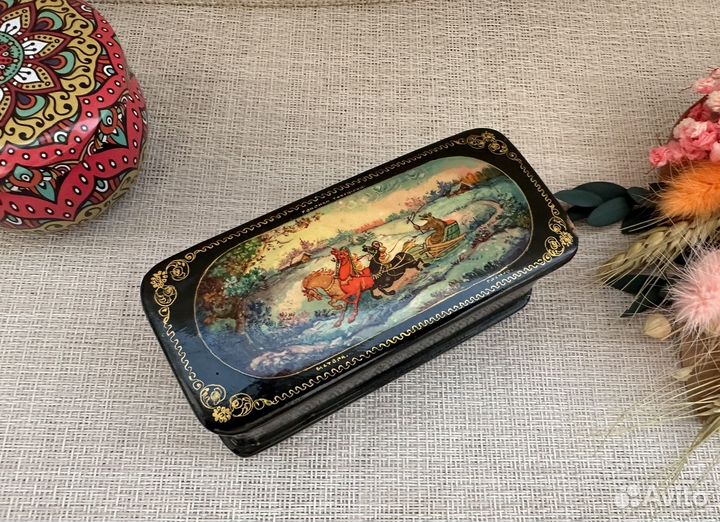 Шкатулка генерал Топтыгин Мстера Громов винтаж