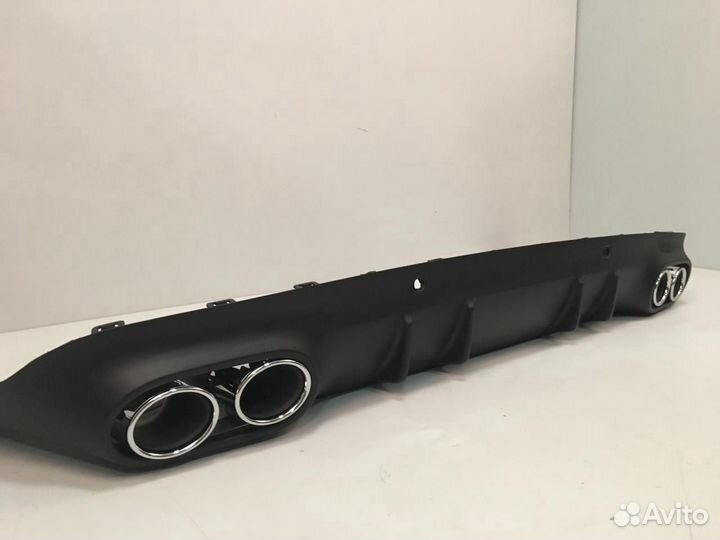 Диффузор CLS 53 AMG Mercedes C 257 хром насадки