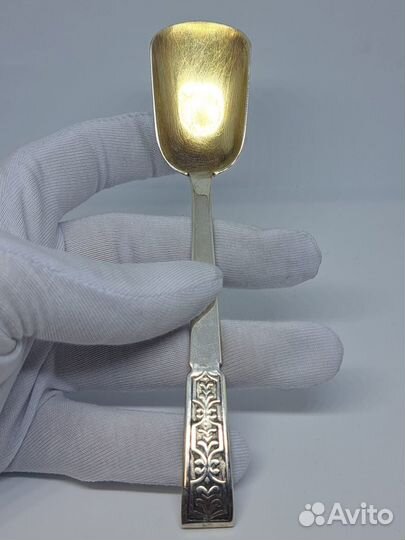 Ложка для сахара Таллин, серебро 875 (21K)