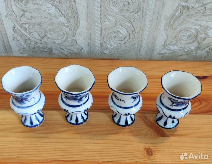 Рюмки Гжель. Винтаж