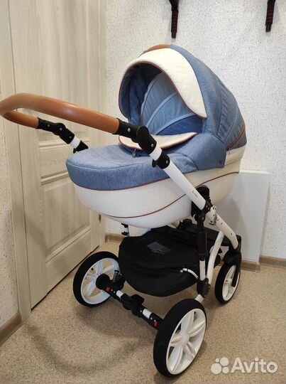Коляска 2в1 Adamex Encore X10 Светлый джинс