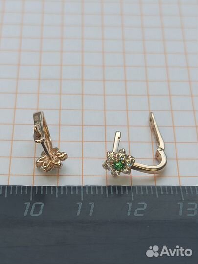 Золотые серьги 585 проба, детские