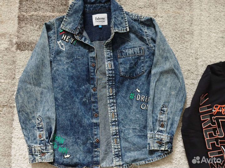 Рубашка джинсовая 110