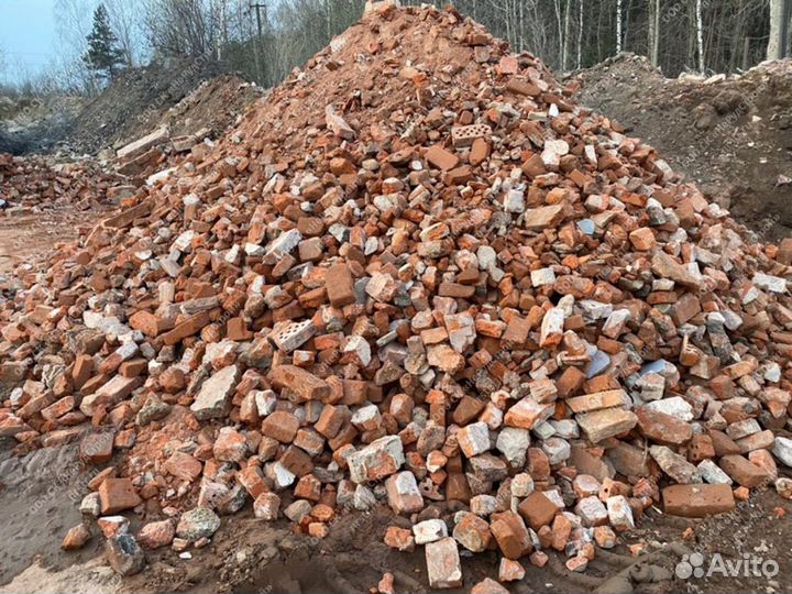 Кирпичный бой бетонный бой вторичный щебень с дост