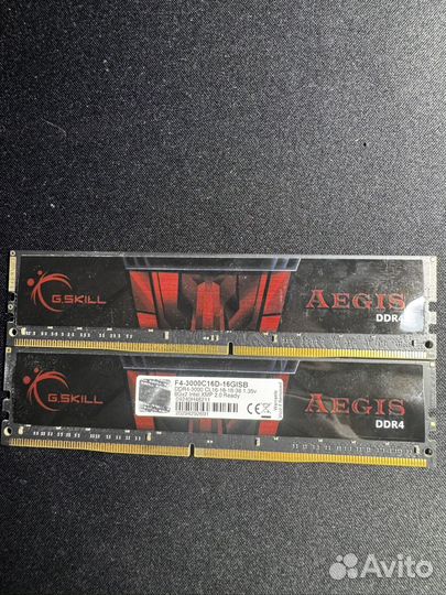 Оперативная память DDR4 G.Skill Aegis 16gb 3000MHz