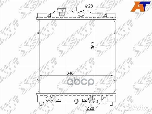 Радиатор Honda Civic 91-00 / HR-V 98-07 / Capa