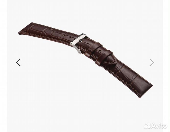 Ремешок для часов, 20 мм,XL, коричневый