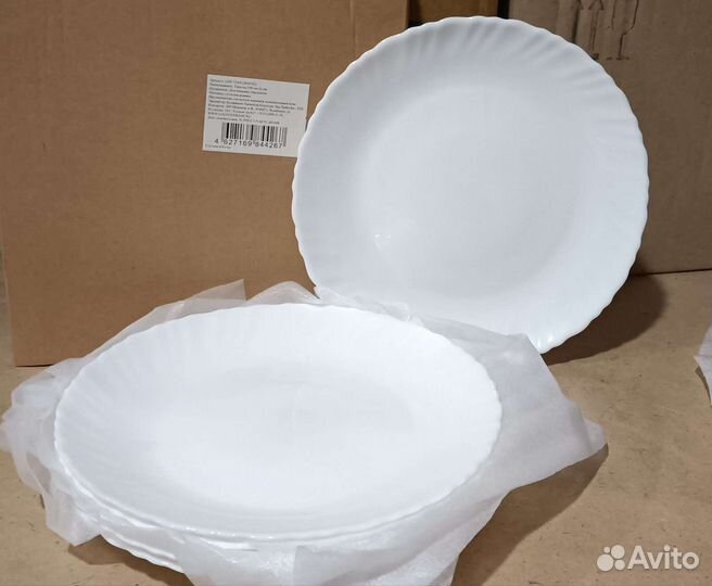 Тарелка порционная, 190мм, 6шт/уп