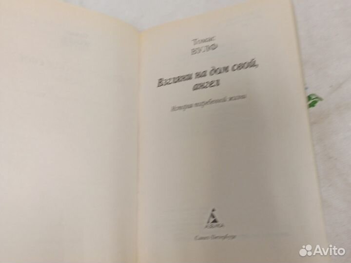 Томас Вулф Взгляни на дом свой, ангел 2014