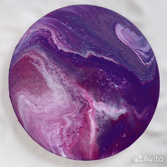 Интерьерная картина в технике Fluid art