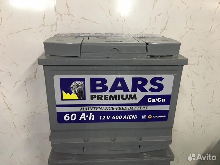 Аккумулятор автомобильный Барс 60 ач 600А