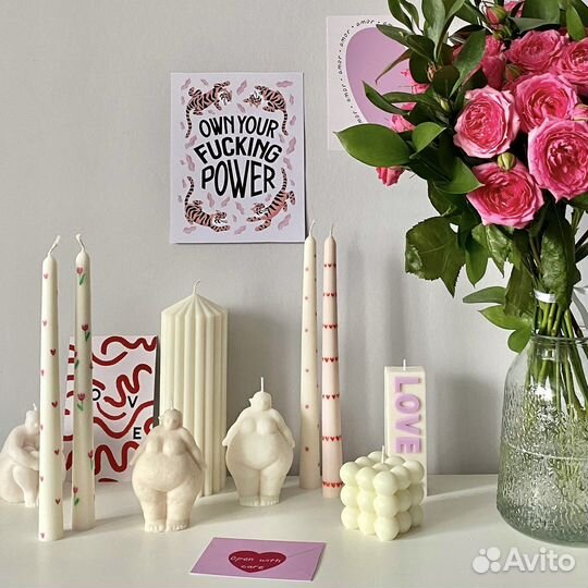 Свечи формовые ручной работы