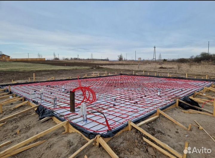 Заливка фундамента бетонные работы отмостки