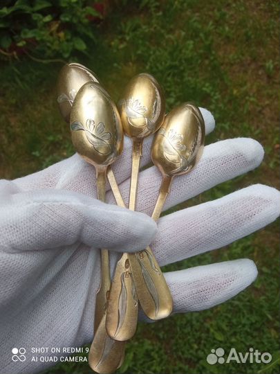 Серебряные чайные ложки 84пр