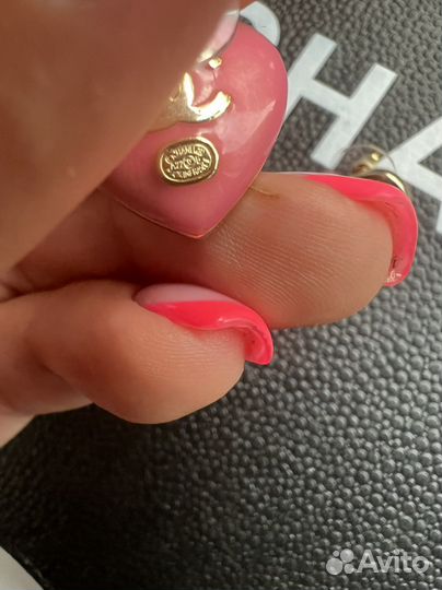 Серьги-сердца оригинал Chanel