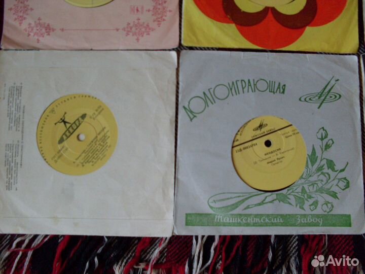 Пластинки виниловые миньон