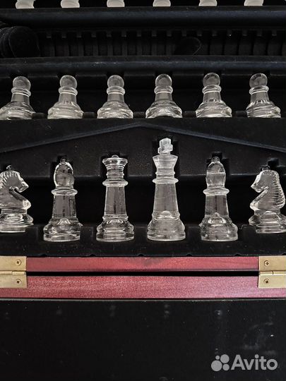 Шахматы стеклянные 35,5х35,5см