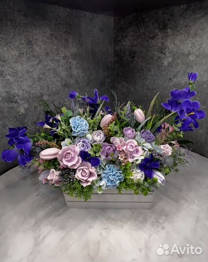 Интерьерная композиция из мыла