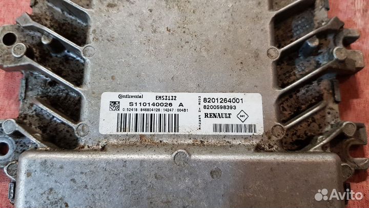 Блок управления двигателем 8201264001 Renault LADA