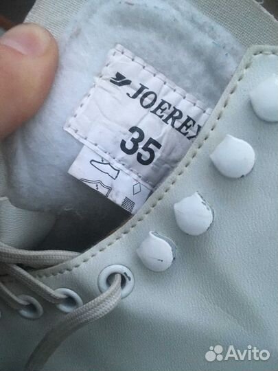 Фигурные коньки белые Joerex 35 размер Без Торга