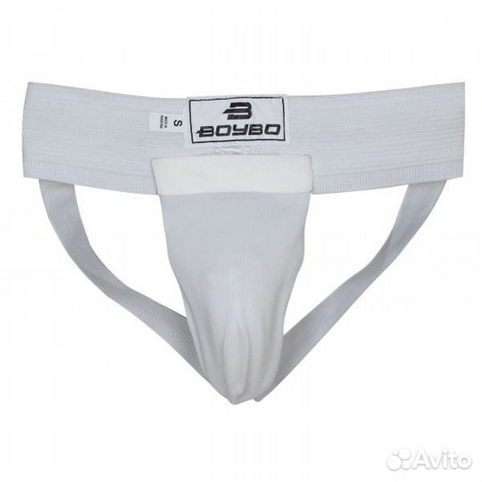 Защита паха BoyBo BG150, белая, мужская