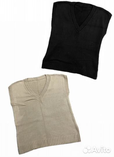 Жилет вязаный женский