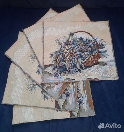 Декоративные салфетки гобелен новые разные