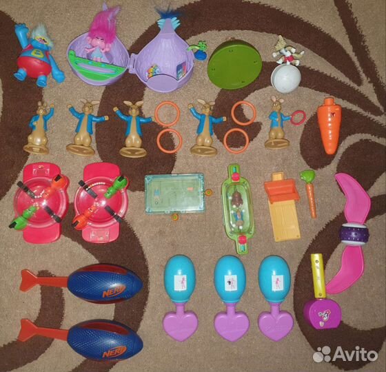 Игрушки макдональдс бургер кинг и др