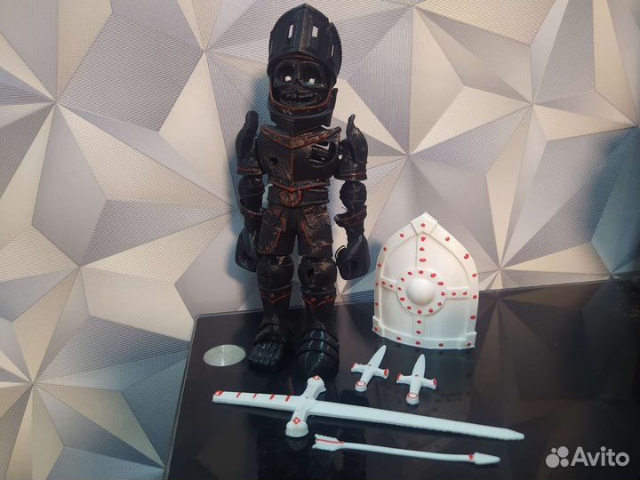 Подвижный скелет рыцарь. Новый, 3d печать
