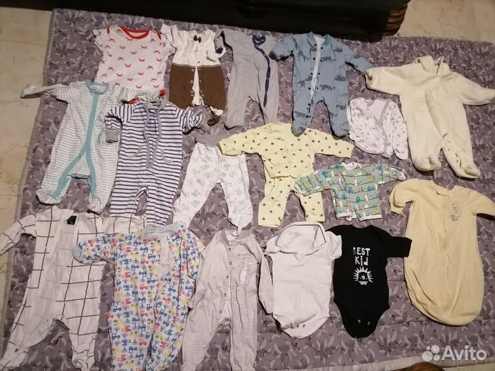 Детские вещи от 0 до 6мес пакетом