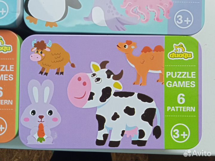 Пазлы для малышей 3+