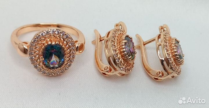 Комплект позрлота с турмалином