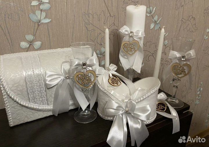 Украшение на стол молодых