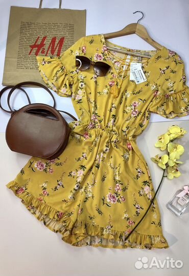 Летний женс комбинезон с шортами Новый HM 34/XS/40