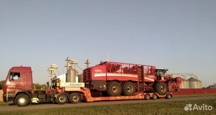 Низкорамный трал грузоперевозки по РФ до 150 тонн