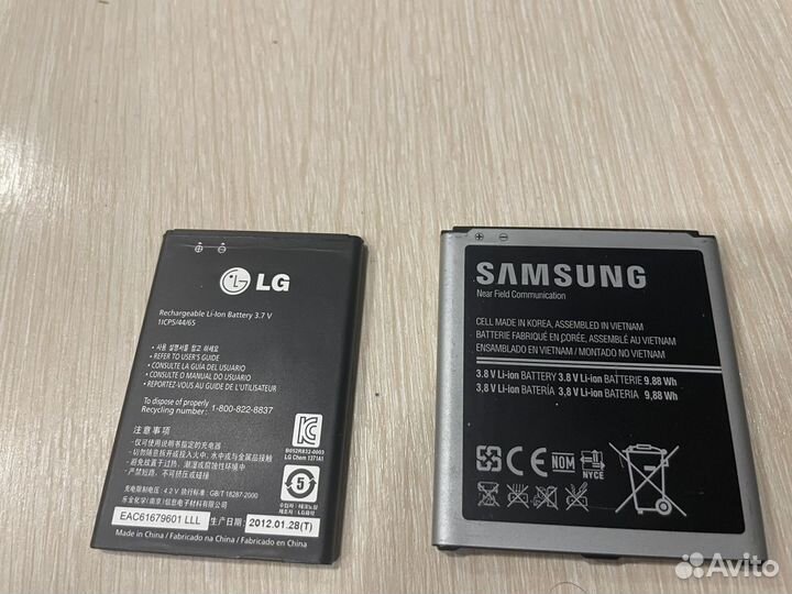 Аккумулятор для телефона Samsung и Lg