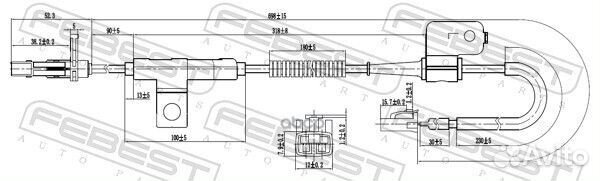 Датчик abs перед лев KIA sorento 02 2002-20