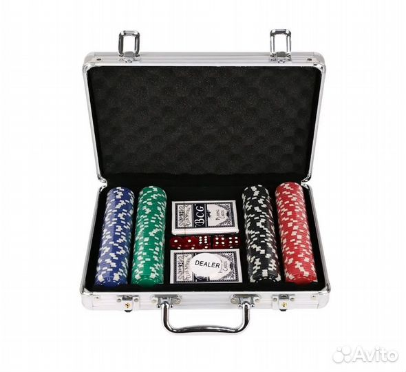 Покерный набор 200 фишек в кейсе