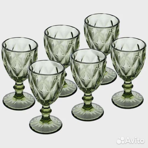 Фужеры бокалы цветное стекло