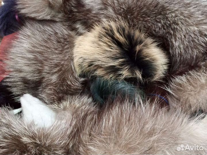 Помпон, куски меха для рукоделия