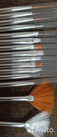 Набор кистей для маникюра и дизайна ногтей 15 шт
