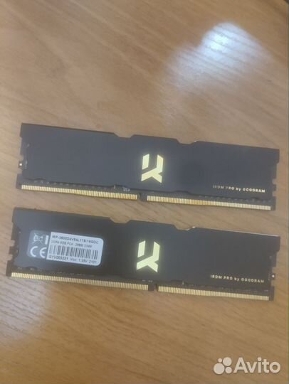 Оперативная память ddr4 16gb (две по 8) 3600
