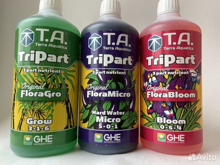 Удобрения Flora Series Grow/Bloom/Micro