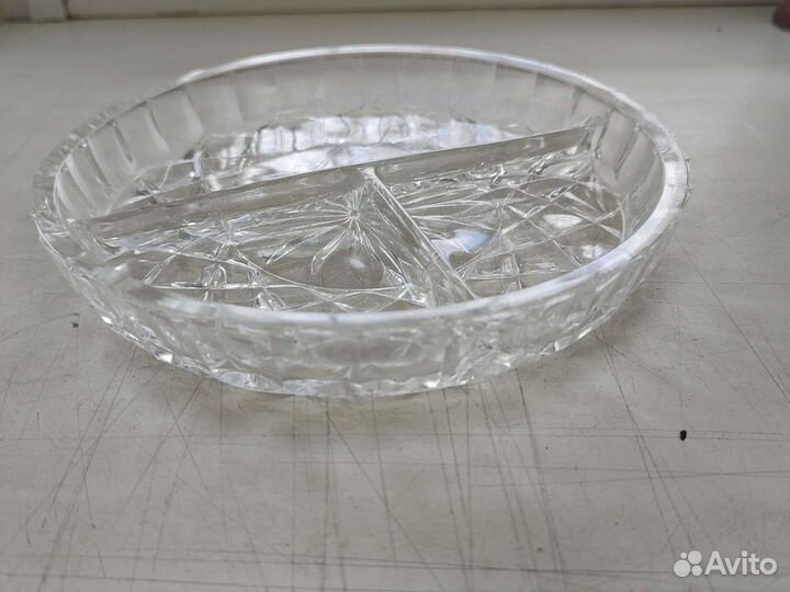 Менажница хрустальная СССР