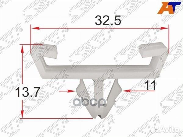 Клипса молдинга кузова VAG (1 шт.) ST-M12258 Sat