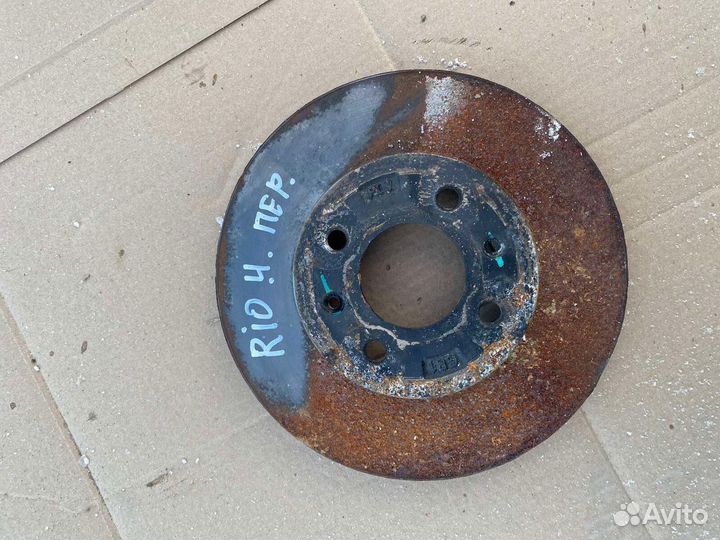 Тормозной диск передний Kia rio 4 FB solaris 2