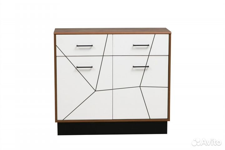 Комод Олмеко Гамма Белый 100х90х36