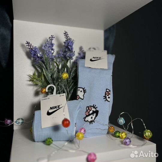 Женские носки nike hello kitty