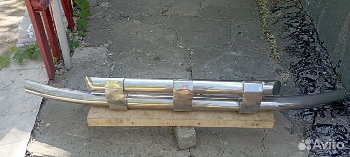 Защита переднего бампера renault duster