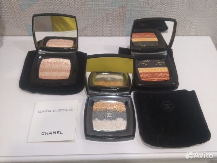Chanel пудра тени хайлайтер оригинал